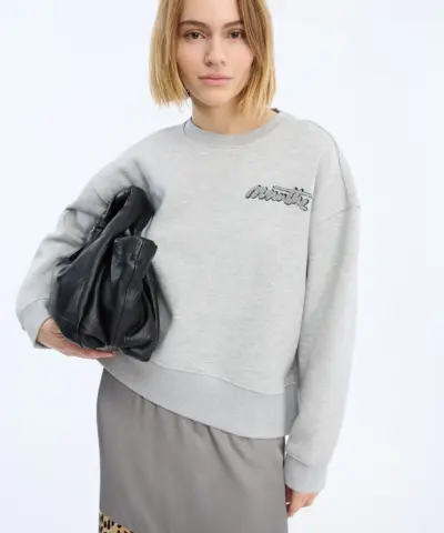 Alternative view of Munthe - Veptun Sweat - Light Grey