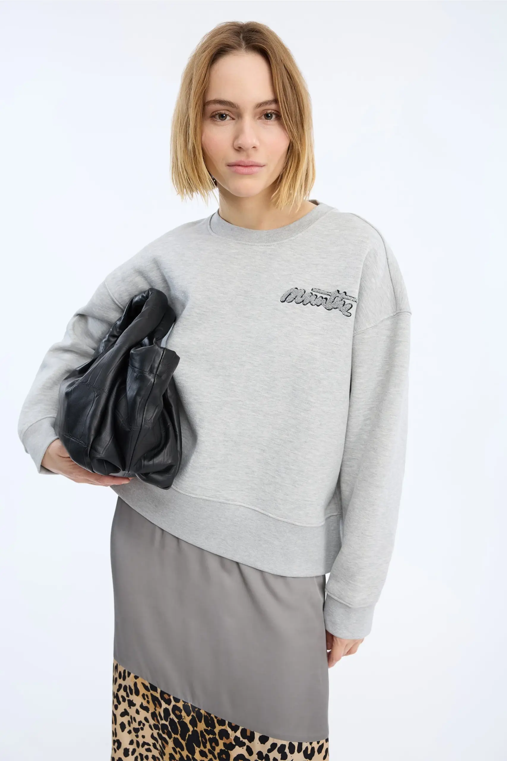 Munthe - Veptun Sweat - Light Grey - Billede 2
