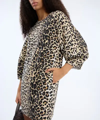 Alternative view of Munthe - Vansi Denim Kjole - Print Animal