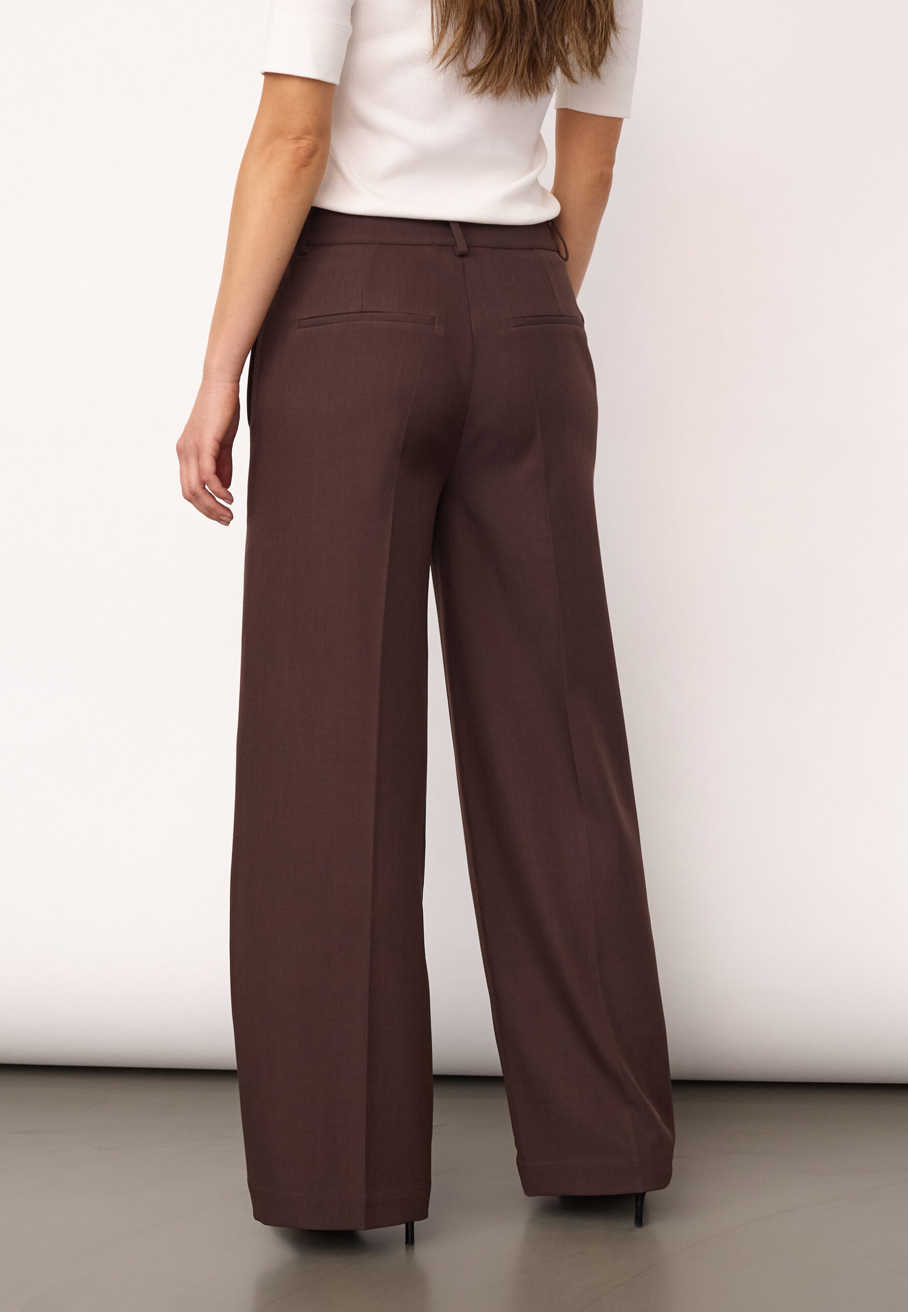 Co'couture - Luna Wide Pant - Dark Brown - Billede 3