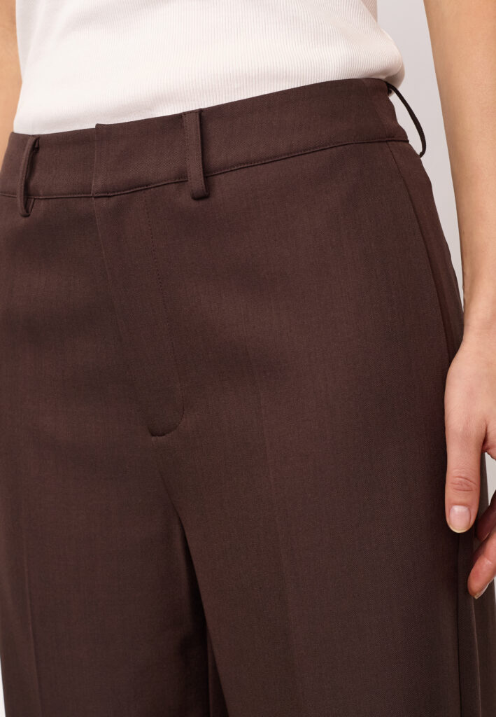 Co'couture - Luna Wide Pant - Dark Brown - Billede 6