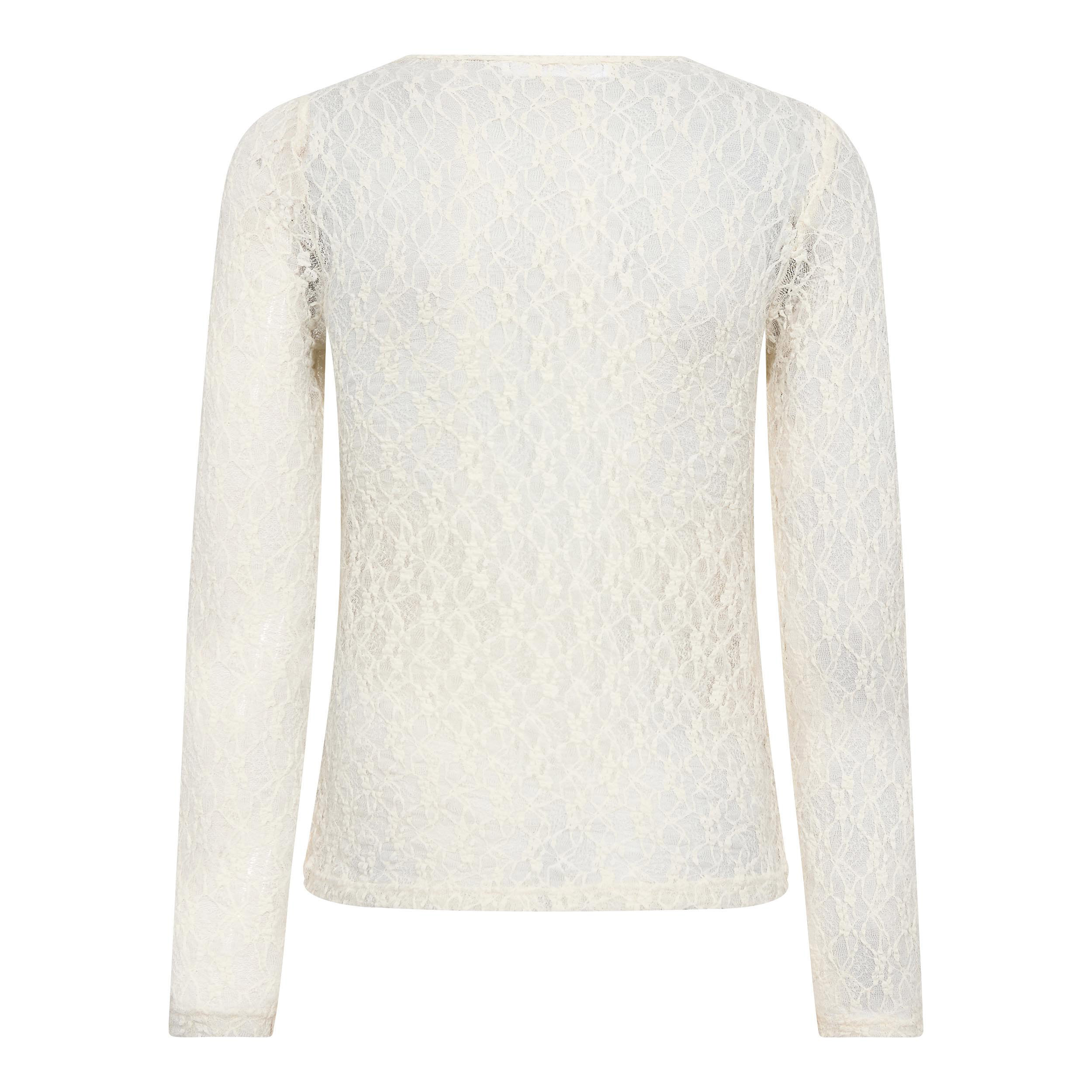 Co’couture – Barna O-Neck Blouse – Off-white - Billede 6