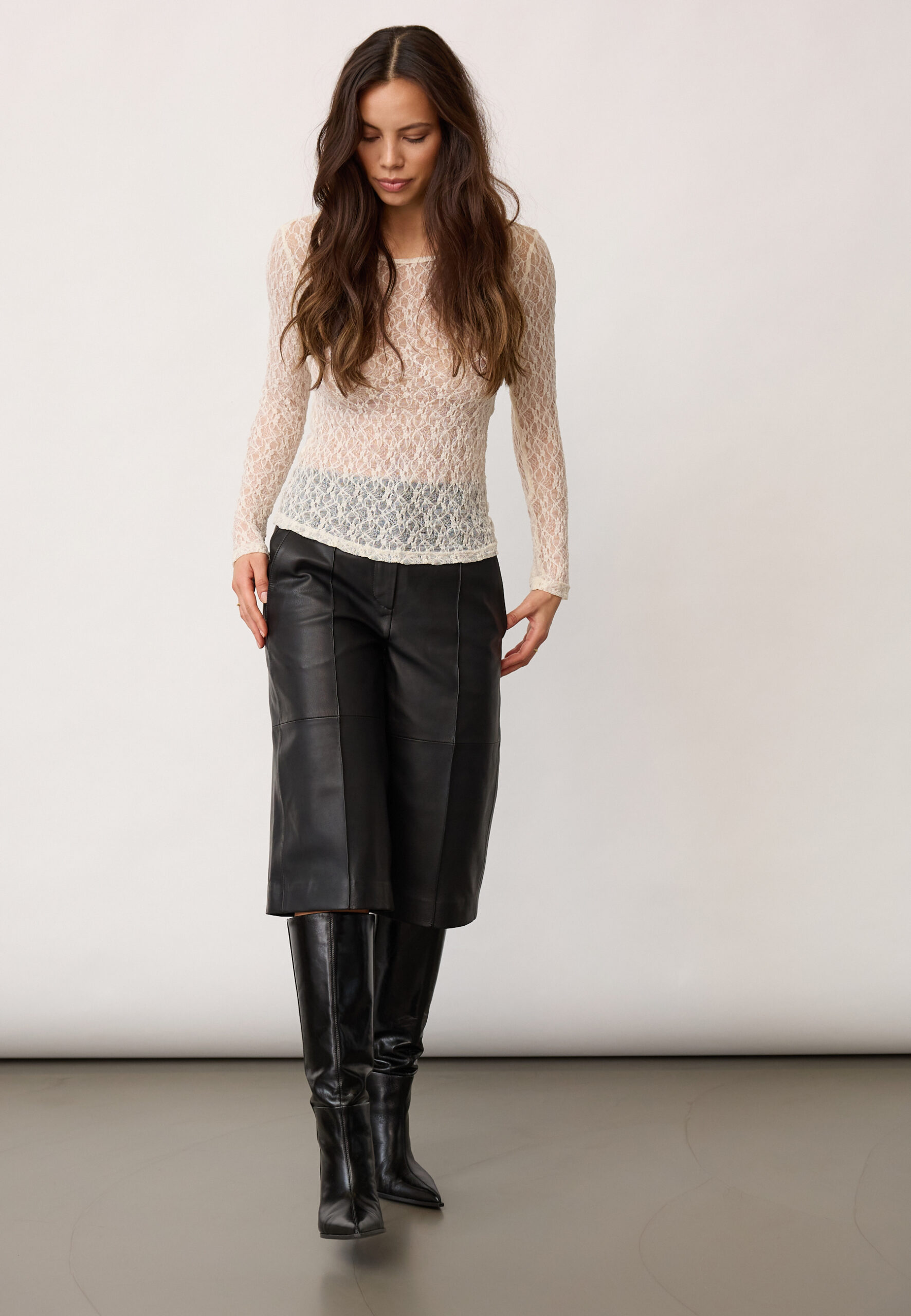 Co’couture – Barna O-Neck Blouse – Off-white - Billede 5