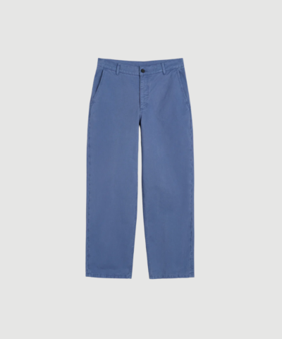 Aiayu - Carlo Midwaist Wide Cotton - Washed French Blue