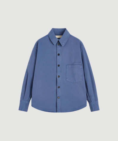Aiayu - Casy Shirt Cotton - Washed French Blue