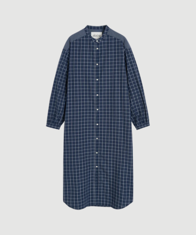 Aiayu - Sani Dress Check - Mix Navy