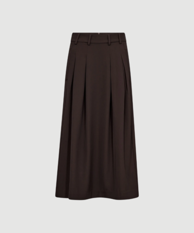 Co'couture - Alini Anya Pleat Skirt - Dark Brown