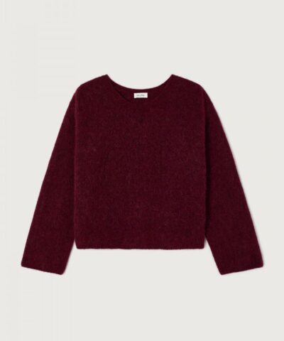 Alternative view of American Vintage - Vitow Sweater – Dark Red Melange
