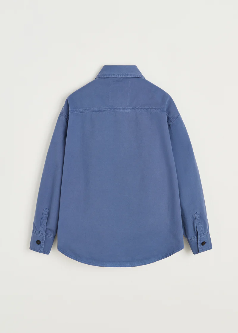Aiayu - Casy Shirt Cotton - Washed French Blue - Billede 4