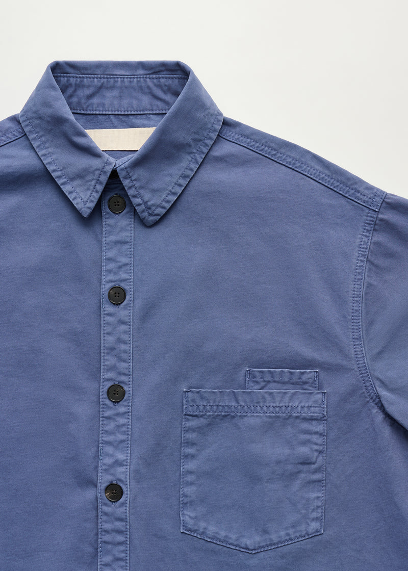 Aiayu - Casy Shirt Cotton - Washed French Blue - Billede 7