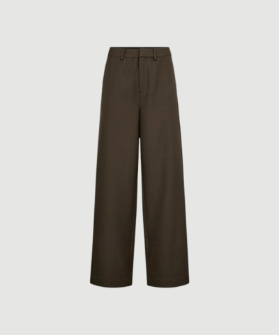 Co'couture - Luna Wide Pant - Dark Brown