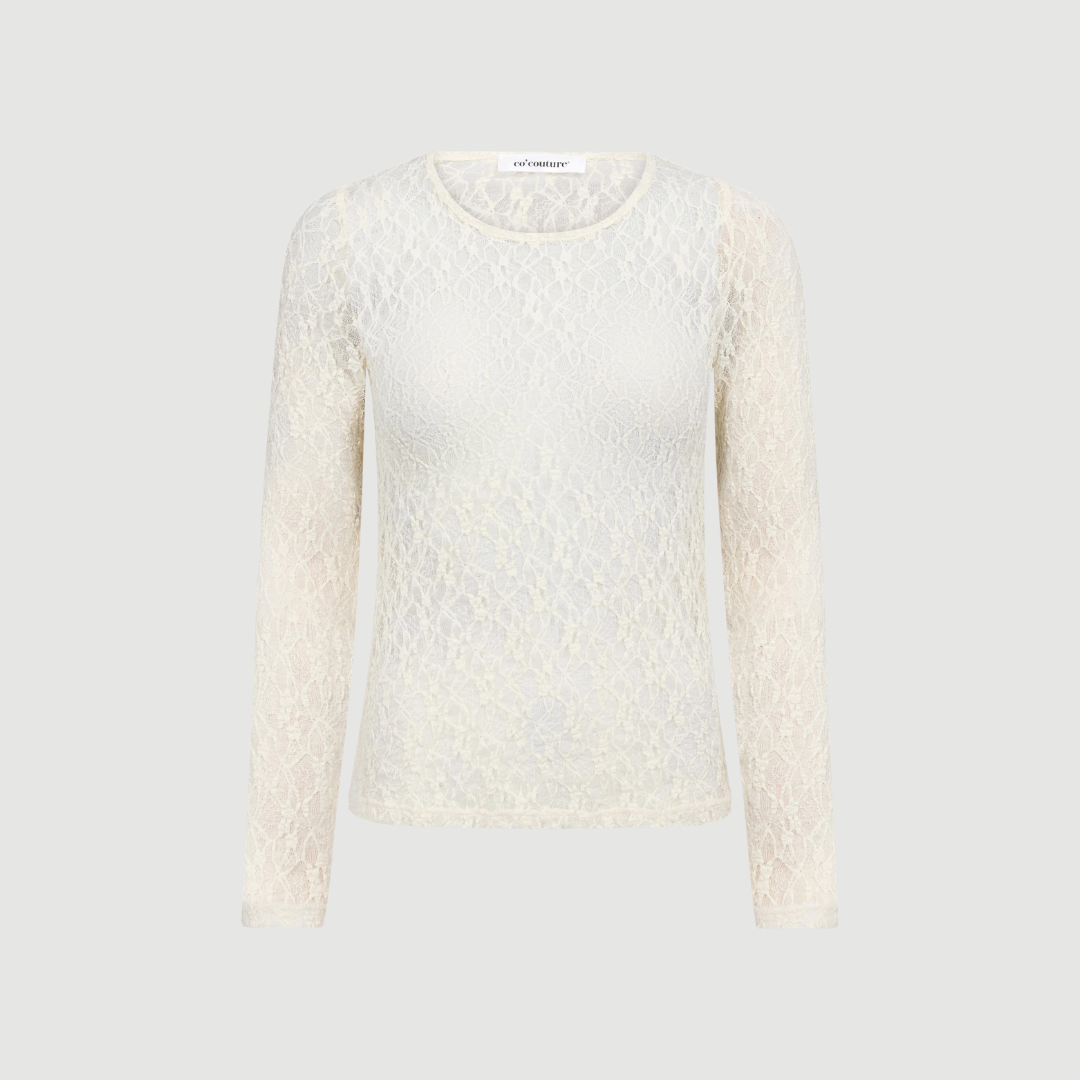 Co’couture – Barna O-Neck Blouse – Off-white