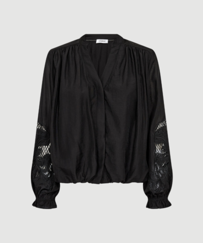 Co'couture - Delin Balloon Emb Shirt - Black