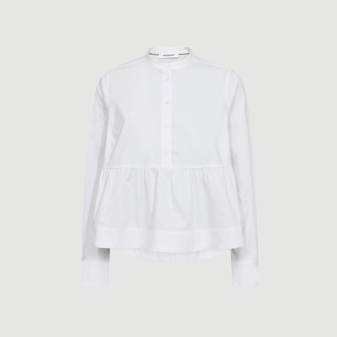 Co’couture – Poppy LS Flare Blouse – White