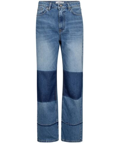 Alternative view of Haute L’Amitié - Shadow Knee Patch Jeans – Denim Blue