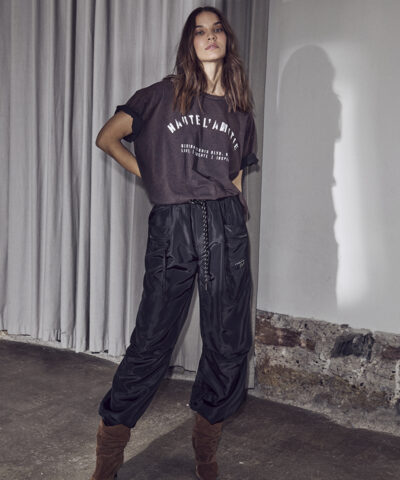 Alternative view of Haute L’Amitié - Noma Acid Curve Studio Tee – Mocca Acid Wash
