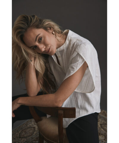 Alternative view of Heartmade - 421HMTulin Shirt – White Daisy