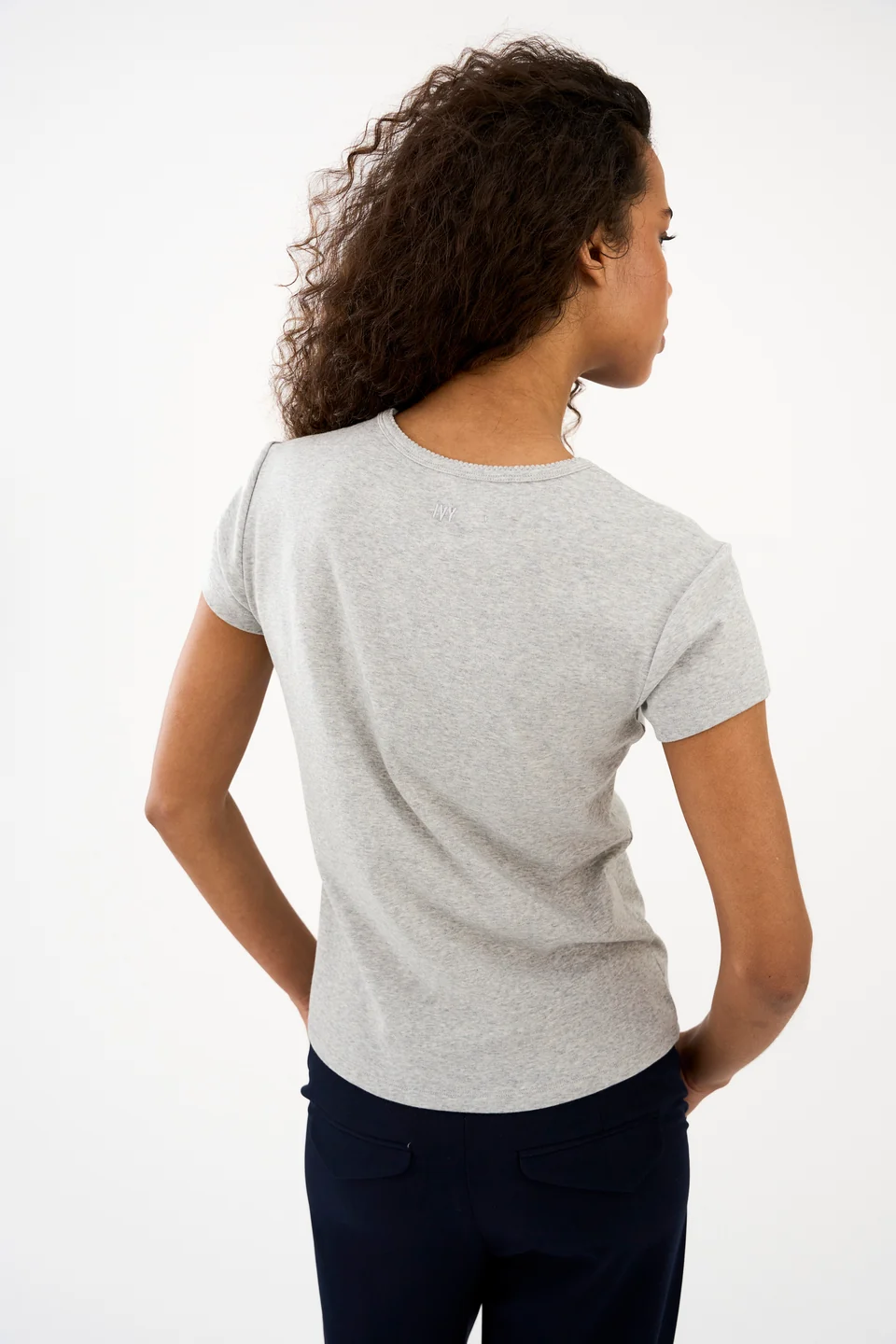 IVY - Anita Tee - Light grey - Billede 7