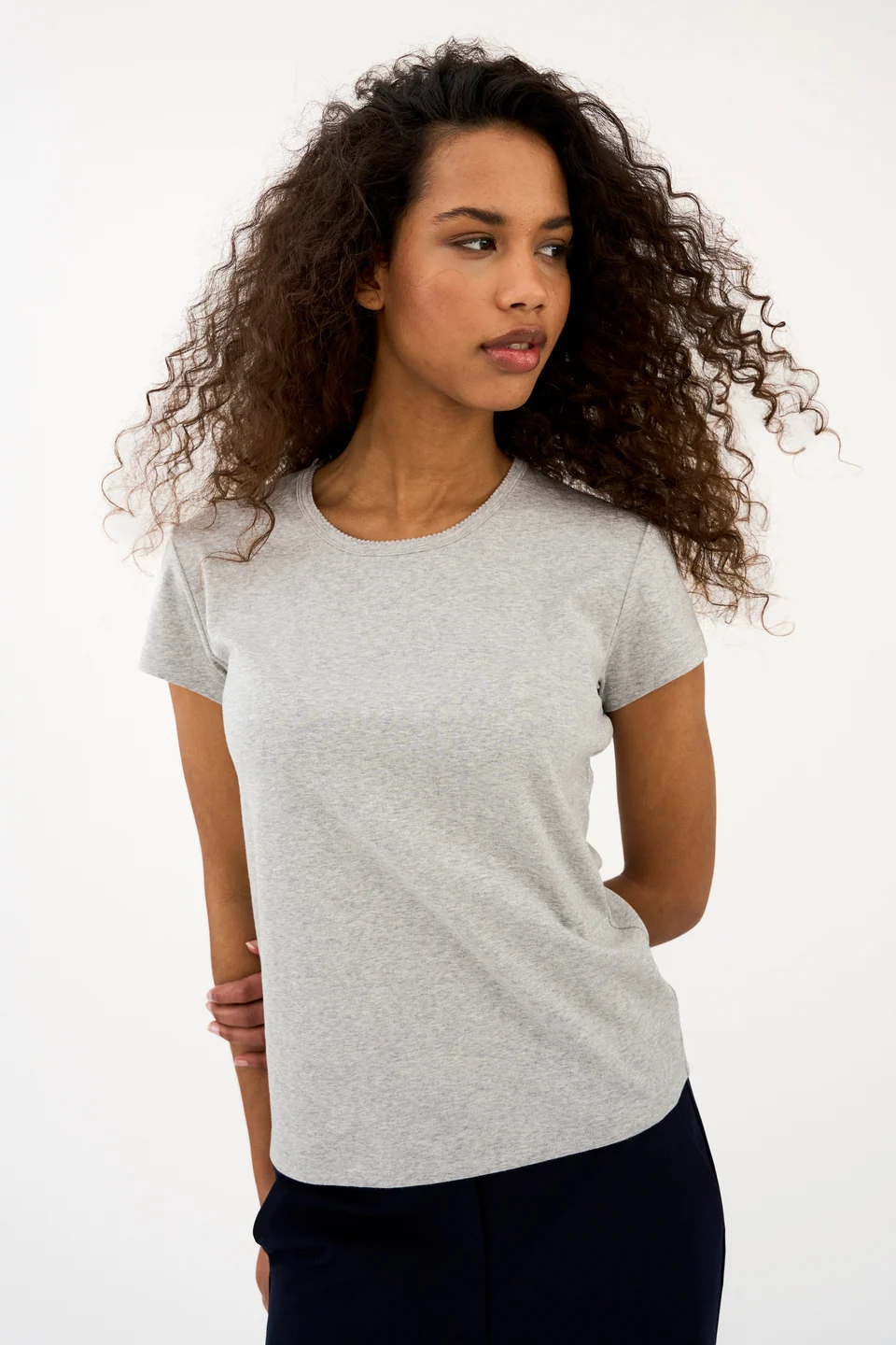 IVY - Anita Tee - Light grey - Billede 5