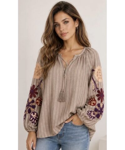 Alternative view of Lecoco - Isadora Shirt – Brun