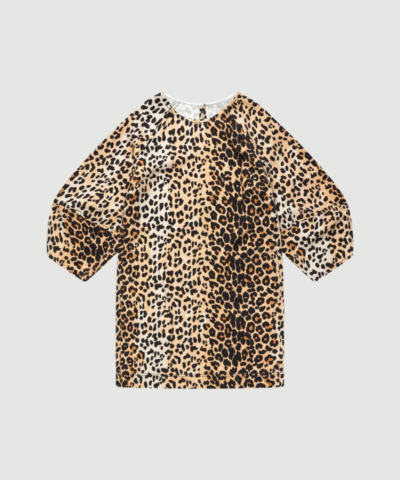 Munthe - Vansi Denim Kjole - Print Animal