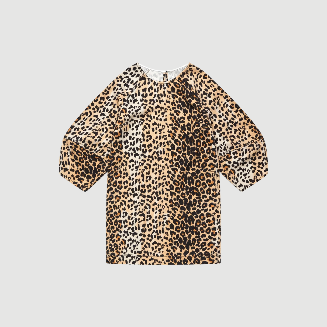 Munthe - Vansi Denim Kjole - Print Animal
