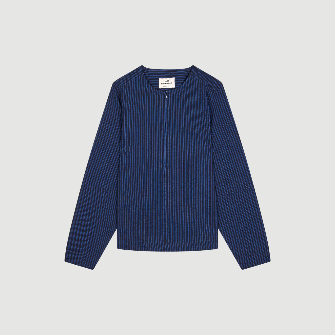Mads Nørgaard – Soft Crease Julie Shirt - Sky Captain