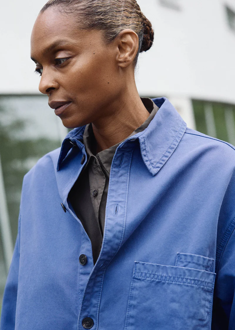 Aiayu - Casy Shirt Cotton - Washed French Blue - Billede 6