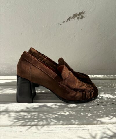 Billi Bi - Loafer m. Hæl - Brun
