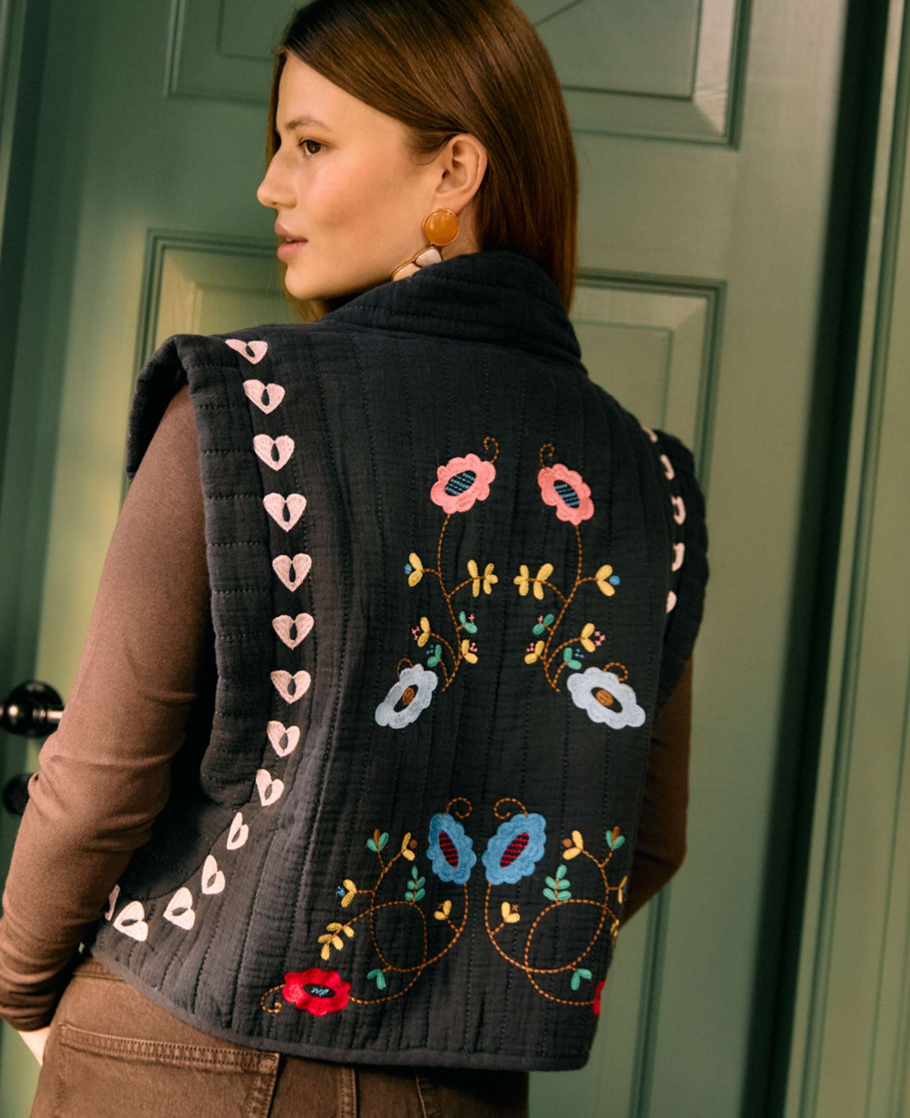 Sissel Edelbo - Samira Vest – Almost Black - Billede 7